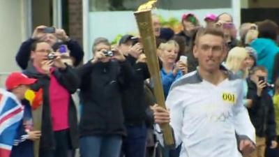 Torch relay in Stranraer