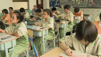 Students in a classroom