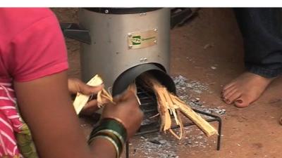 'Greenway' oven being used