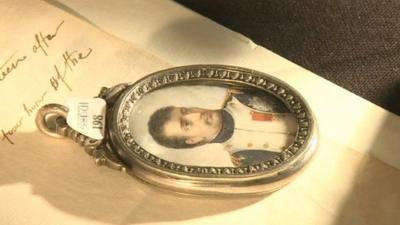 Locket and letter sold at Napoleon auction