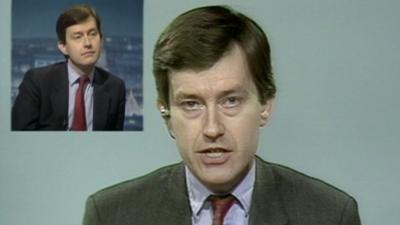 Stephen Dorrell was played a pre-ERM crisis interview during a Newsnight appearance in 1992