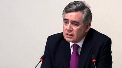 The former Prime Minister Gordon Brown