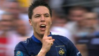 Samir Nasri equalises for France