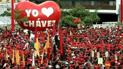 Pro-Chavez rally in Caracas