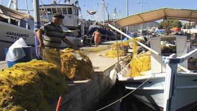 A fisherman in Greece