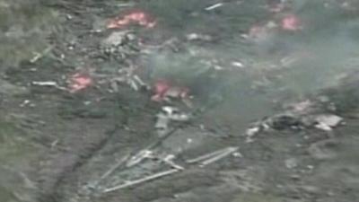 Drone crash site