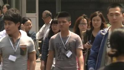 Chinese commuters, Shanghai