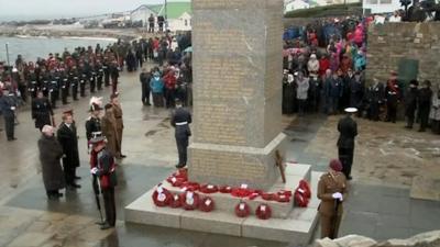 Falklands ceremony