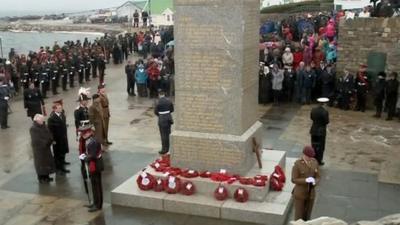 Falklands ceremony