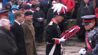 Falklands ceremony