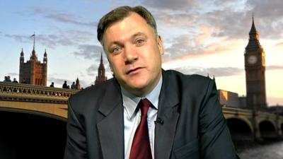 Shadow chancellor Ed Balls