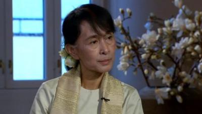 Opposition leader Aung San Suu Kyi