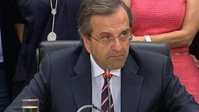 New Democracy leader Antonis Samaras