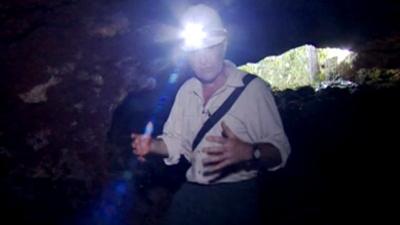 Inside Amazon cave