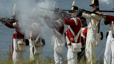 War of 1812 reenactment in Maryland