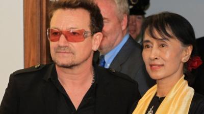 Bono and Aung San Suu Kyi