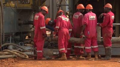 Ugandan oil workers