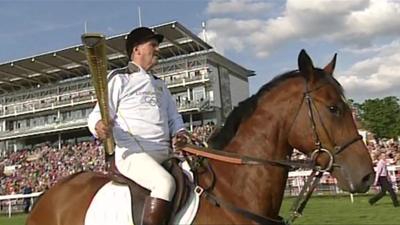 Paddy the horse and Harvey Smith