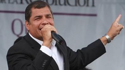 President Rafael Correa of Ecuador (file image)