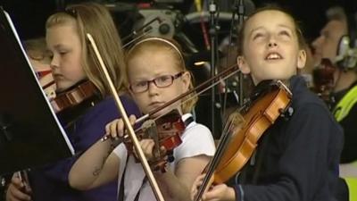 Scottish youngsters in 2012 festival