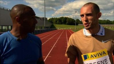 Colin Jackson and Dai Greene