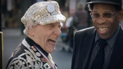 Peckham's Pearly King on the streets