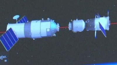 China competes first manual space docking