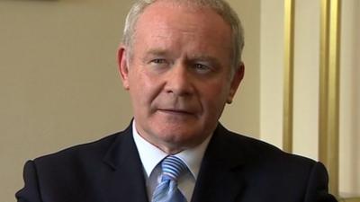 Northern Ireland's deputy first minister Martin McGuinness