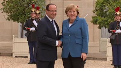 Merkel and Hollande