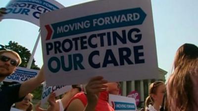 Affordable Care Act (ACA) supporters in Washington