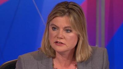 Justine Greening on Question Time