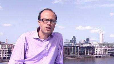 Allister Heath with City backdrop