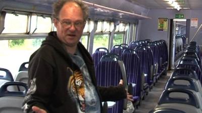 On board a so-called 'ghost train'