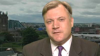 Shadow chancellor Ed Balls