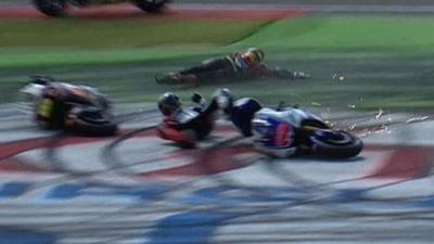 Jorge Lorenzo crashes out