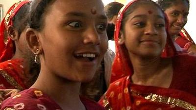 Children performing in musical