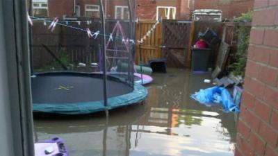 Flooded back garden