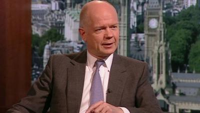 Foreign Secretary William Hague