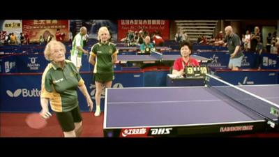 Female table tennis player