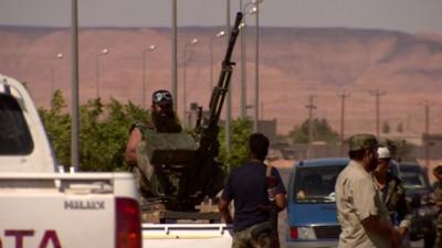 A man with a gun in Libya