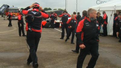 F1 Marussia driver Maria de Villota in Duxford crash