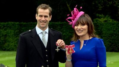 Chris Paterson and Lorraine Kelly