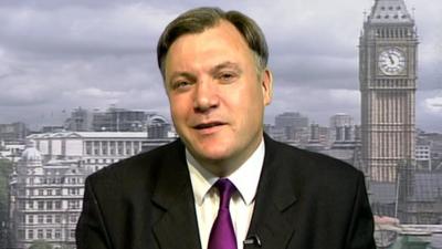 Shadow Chancellor and former Treasury Minister Ed Balls