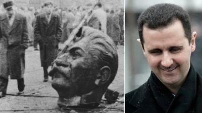 Stalin and Assad photo composite