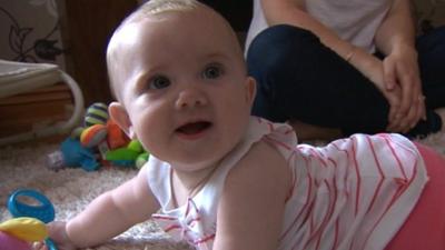 Katie Lodge who had Whooping cough at just ten weeks old