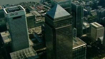 Banks in Canary Wharf