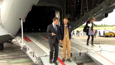 David Cameron at Farnborough Air Show