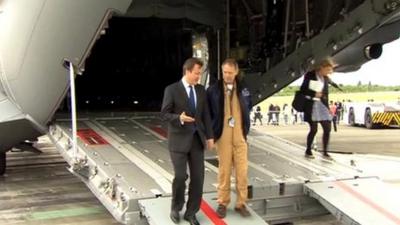 David Cameron at Farnborough Air Show