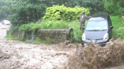 Driver stopped by flooding