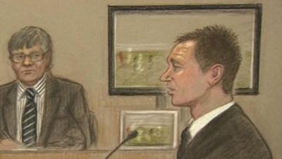 Court drawing of John Terry